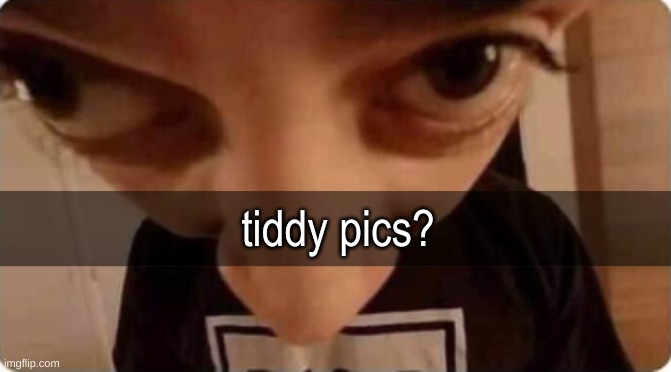 man in cam | tiddy pics? | image tagged in man in cam | made w/ Imgflip meme maker