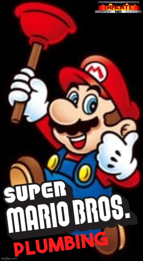 official poster of super mario borthers plumbing | image tagged in mario movie | made w/ Imgflip meme maker