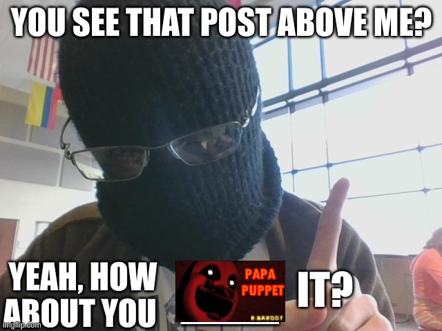 blurry-nugget post above react | image tagged in blurry-nugget post above react | made w/ Imgflip meme maker