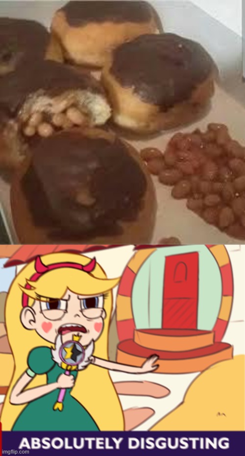 What is this Disgusting Donut | image tagged in gross,star vs the forces of evil,donut,memes,disgusting,wtf | made w/ Imgflip meme maker