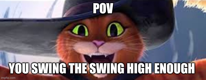so true | POV; YOU SWING THE SWING HIGH ENOUGH | image tagged in relatable | made w/ Imgflip meme maker