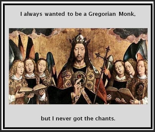 Gregorian monk Blank Meme Template