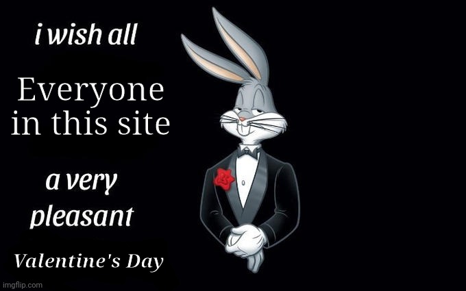It's Valentine's Day in my country today | Everyone in this site; Valentine's Day | image tagged in i wish all the x a very pleasant evening,memes,valentine's day | made w/ Imgflip meme maker