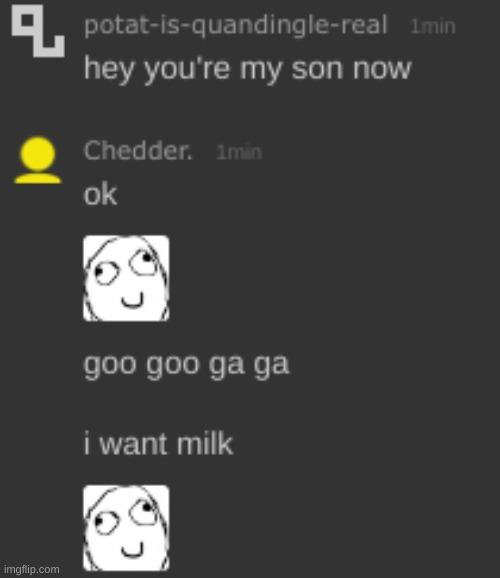 i need milke | made w/ Imgflip meme maker