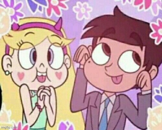 image tagged in starco,cute,screenshot,memes,star vs the forces of evil,shipping | made w/ Imgflip meme maker