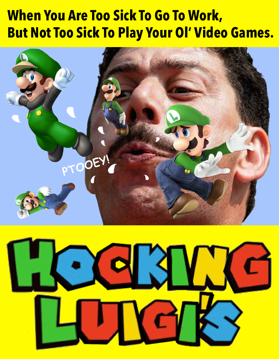 High Quality Hocking Luigis Meme Blank Meme Template