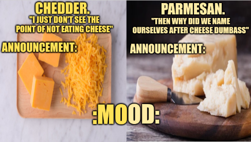 High Quality Chedder.+ Parmesan.'s Temp Blank Meme Template