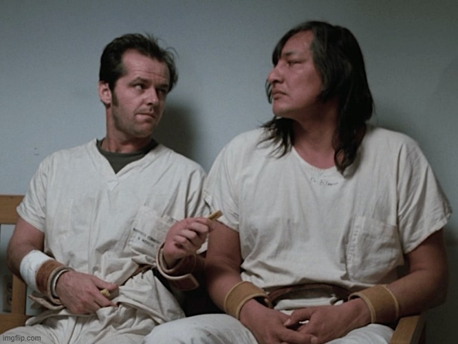 One flew over the cuckoos nest | image tagged in one flew over the cuckoos nest | made w/ Imgflip meme maker