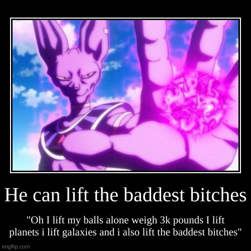 beerus | image tagged in funny,demotivationals | made w/ Imgflip demotivational maker