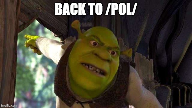 Shrek 'outside' | BACK TO /POL/ | image tagged in shrek 'outside' | made w/ Imgflip meme maker