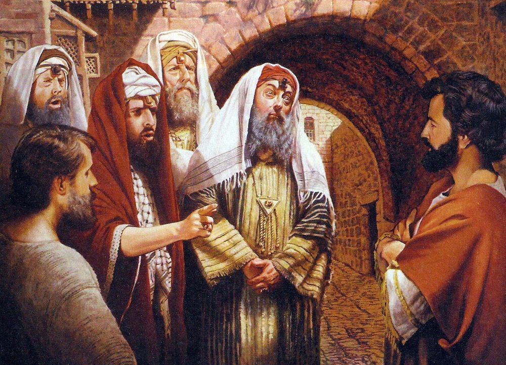 Pharisees mocking Jesus Blank Meme Template