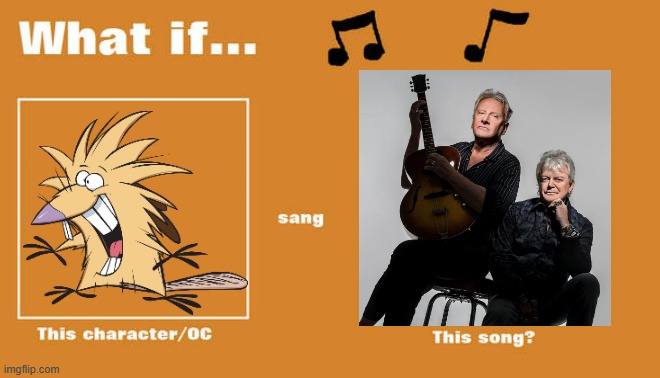 if norbert sung all out of love | image tagged in what if this character - or oc sang this song,nickelodeon,paramount,80s music | made w/ Imgflip meme maker