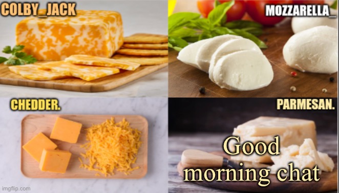 The Cheese Temp | Good morning chat | image tagged in the cheese temp | made w/ Imgflip meme maker