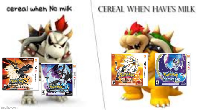 you know I'm right | image tagged in cereal when haves milk,pokemon,pokemon sun and moon,pokemon ultra sun and ultra moon | made w/ Imgflip meme maker