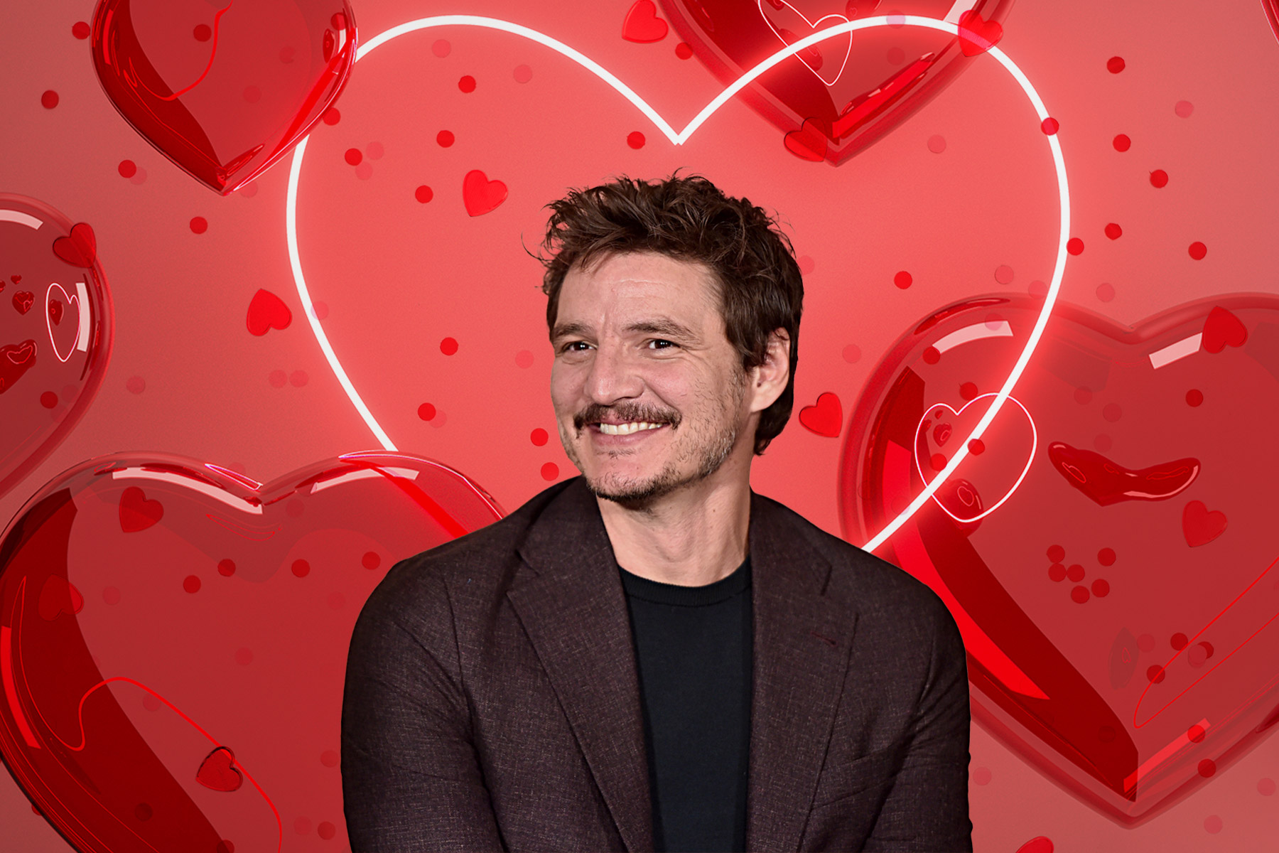 Pedro pascal valentine Blank Meme Template