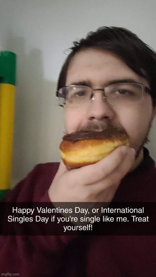 Donut | image tagged in valentines day,single | made w/ Imgflip meme maker