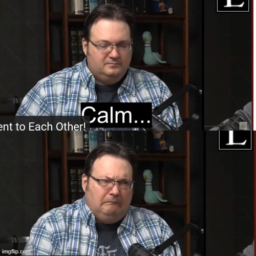 Calm Panik Brandon Sanderson | image tagged in memes | made w/ Imgflip meme maker