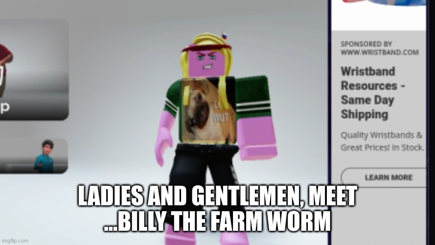 Billy The Farm Worm | LADIES AND GENTLEMEN, MEET

...BILLY THE FARM WORM | image tagged in billy the farm worm | made w/ Imgflip meme maker