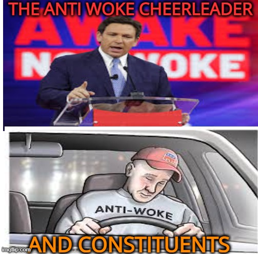 THE ANTI WOKE CHEERLEADER AND CONSTITUENTS | made w/ Imgflip meme maker
