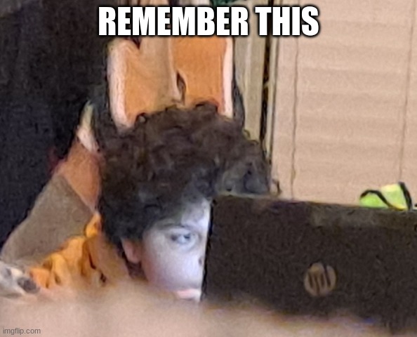 carlos or something staring at a computer | REMEMBER THIS | image tagged in carlos or something staring at a computer | made w/ Imgflip meme maker