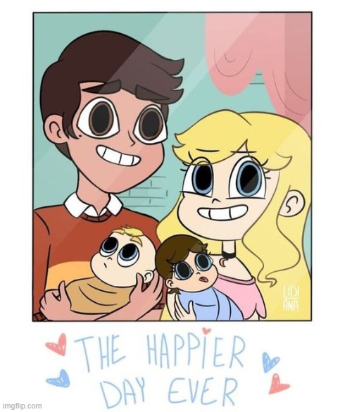 The Happier day Ever | image tagged in starco,photo,svtfoe,star vs the forces of evil,memes,cute | made w/ Imgflip meme maker
