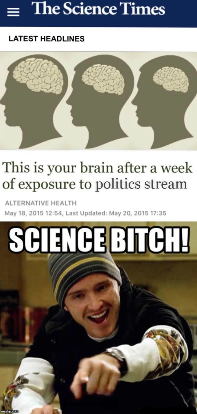 LOL... THE CAPN knows wuzzup... | politics stream | image tagged in this is your brain,politics,stream,yeah science bitch,mean while on imgflip,haha brrrrrrr | made w/ Imgflip meme maker