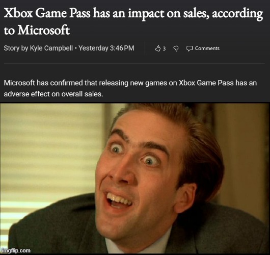 How is this news to anyone?  It's like how people buy movies less because they subscribe to Netflix. | image tagged in you don't say - nicholas cage | made w/ Imgflip meme maker