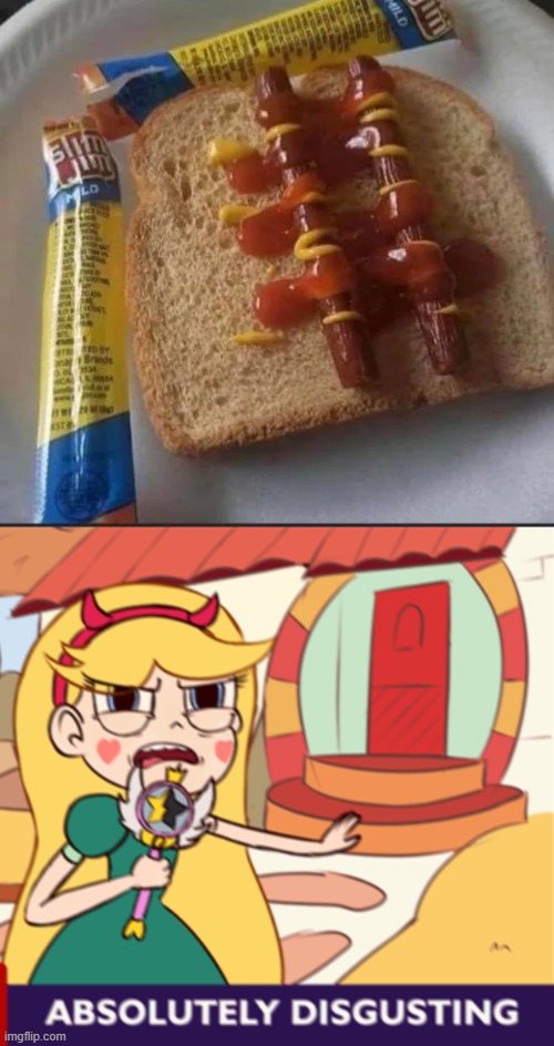 Open face Slim Jim Sammie | image tagged in absolutely disgusting,star vs the forces of evil,memes,gross,disgusting,wtf | made w/ Imgflip meme maker