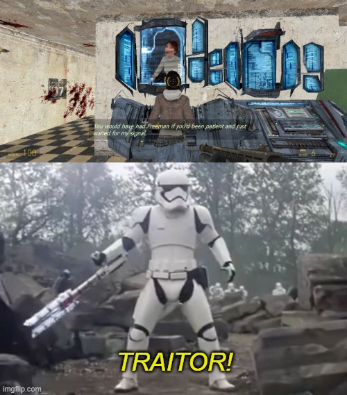 . | TRAITOR! | image tagged in pie charts | made w/ Imgflip meme maker