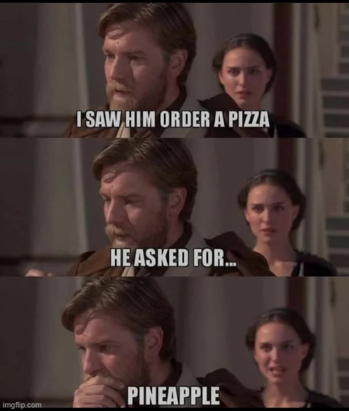 Damnit Anakin | image tagged in pizza,starwars | made w/ Imgflip meme maker