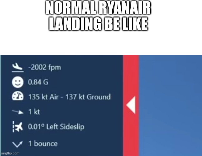 When pilots thought they were Ryanair | NORMAL RYANAIR LANDING BE LIKE | image tagged in blank white template,that was a bounce,ryanair,memes,funny | made w/ Imgflip meme maker