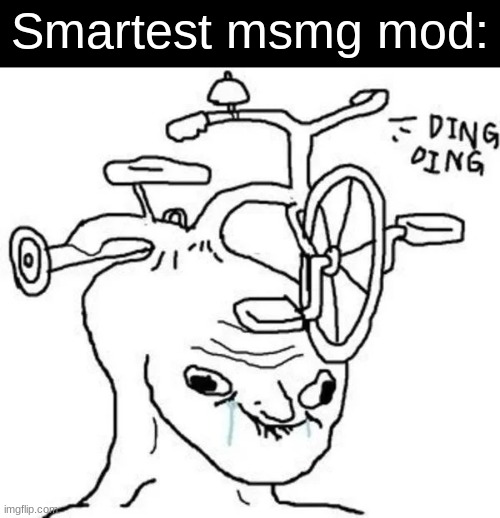 Ding Ding | Smartest msmg mod: | image tagged in ding ding | made w/ Imgflip meme maker