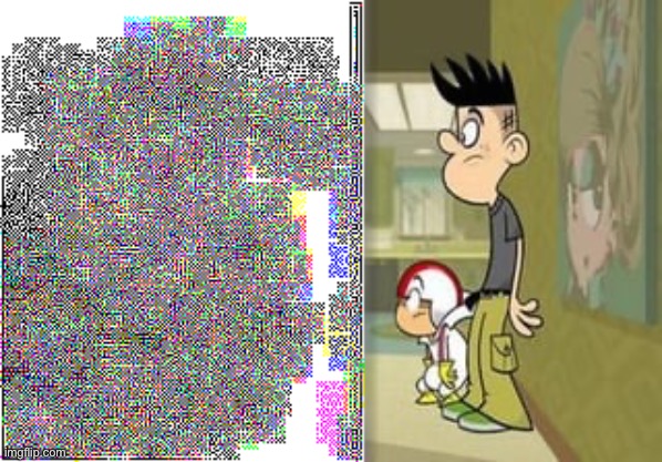 bradleyandmonkefacingoffwithquasirandombitmap.tiff | made w/ Imgflip meme maker