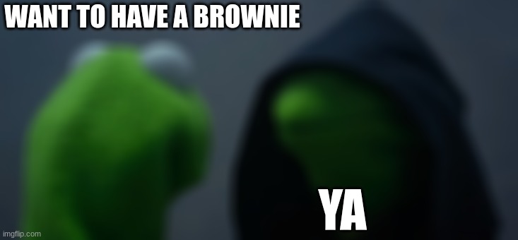 drugs | WANT TO HAVE A BROWNIE; YA | image tagged in memes,evil kermit | made w/ Imgflip meme maker