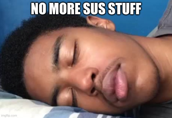 a mimir | NO MORE SUS STUFF | image tagged in prank him john | made w/ Imgflip meme maker