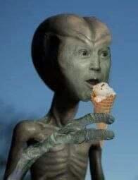 Alien Joe Biden ice cream Blank Meme Template