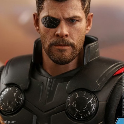 Thor with eyepatch | image tagged in thor with eyepatch | made w/ Imgflip meme maker