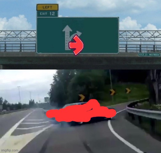 Pure stupidity | image tagged in memes,left exit 12 off ramp | made w/ Imgflip meme maker