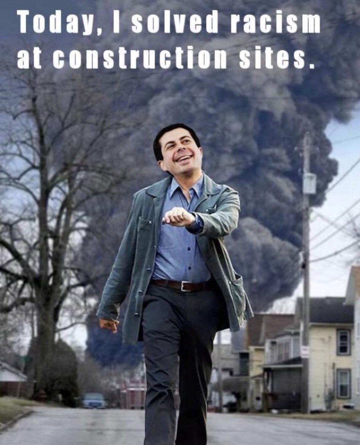 Petey Buttplug on Racism | image tagged in pete buttigieg,petey buttplug,butt sex,anal sex,anal probes,let's go bully the queers | made w/ Imgflip meme maker