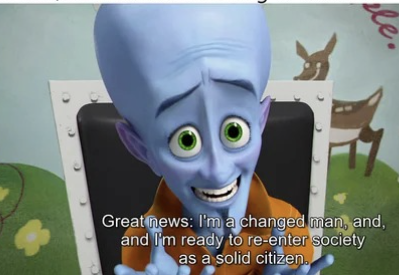 High Quality megamind solid citizen Blank Meme Template