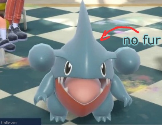 no fur | made w/ Imgflip meme maker