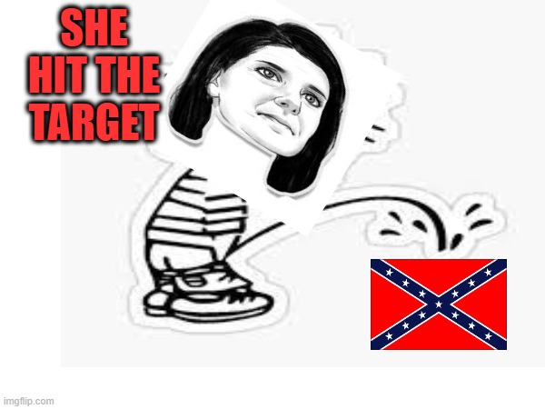 SHE HIT THE TARGET | made w/ Imgflip meme maker