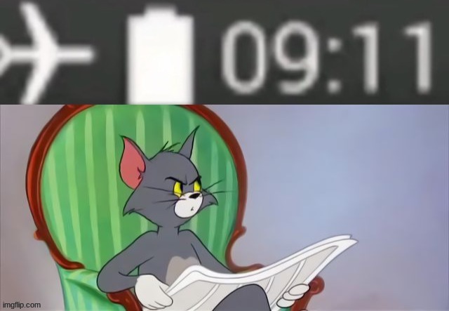 The battery died and everyone died | image tagged in 9/11,tom and jerry | made w/ Imgflip meme maker