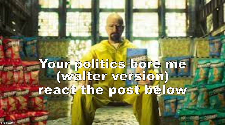 And the perfect post is below to do this on | (walter version)
react the post below | made w/ Imgflip meme maker
