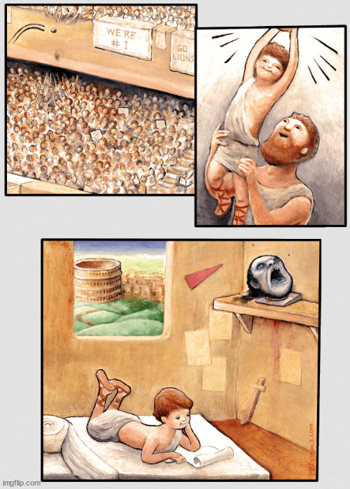 A day at the games with Dad | image tagged in memes,dark humor | made w/ Imgflip meme maker