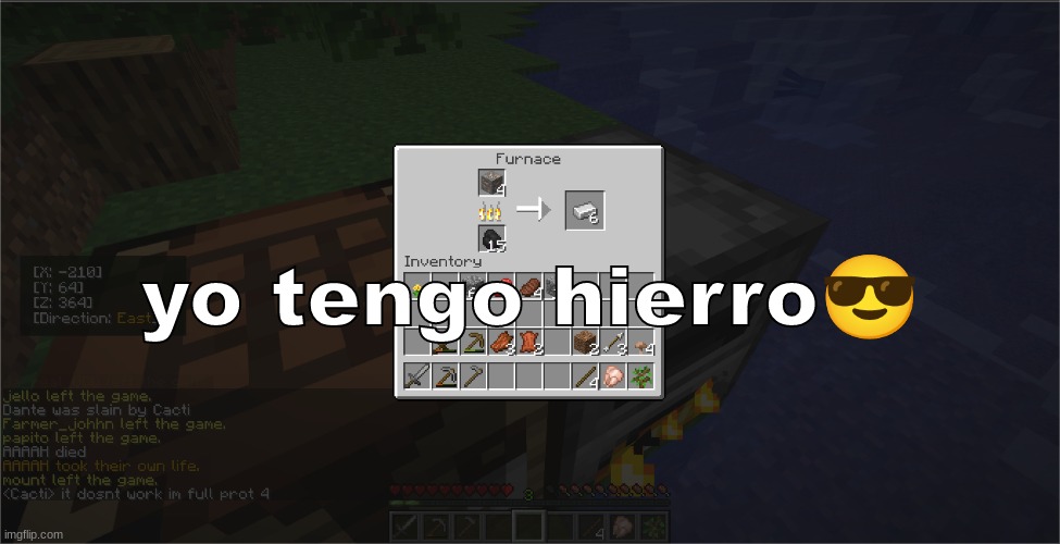 yo tengo hierro😎 | made w/ Imgflip meme maker