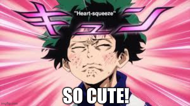 Deku Heart Squeeze | SO CUTE! | image tagged in deku heart squeeze | made w/ Imgflip meme maker