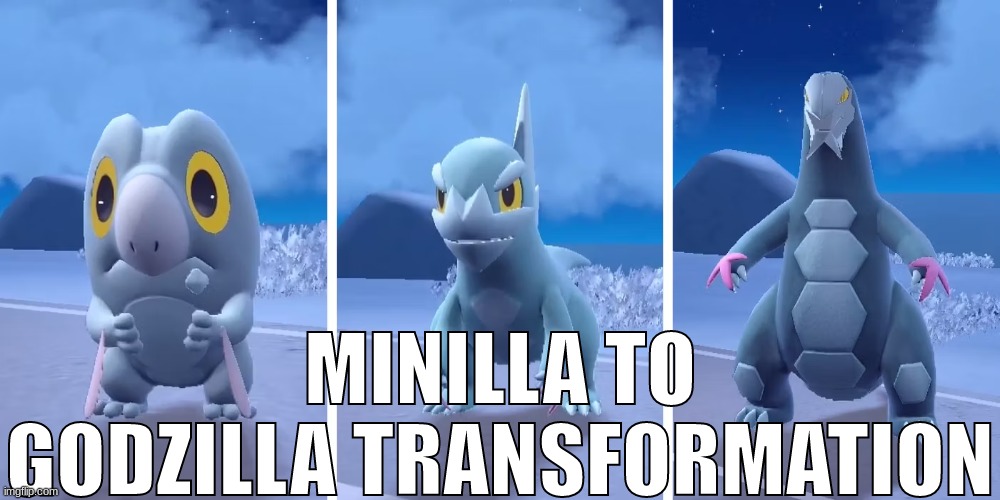 MINILLA TO GODZILLA TRANSFORMATION | made w/ Imgflip meme maker