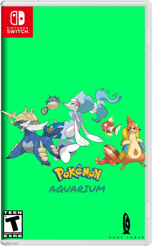 what if game freak and nintendo started experimenting more with pokemon | AQUARIUM | image tagged in nintendo switch,pokemon,aquarium,fake | made w/ Imgflip meme maker