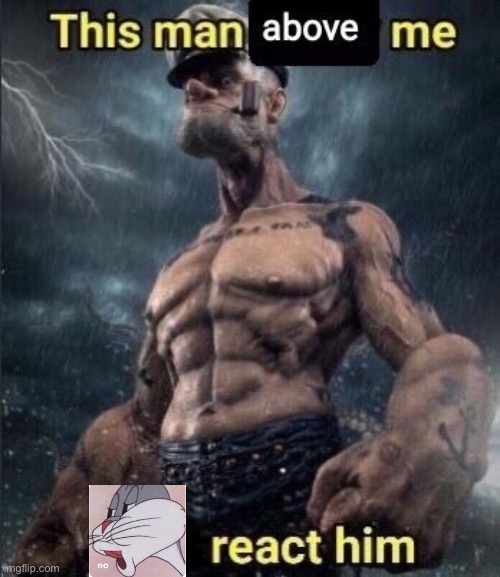 ^^him^^ | image tagged in this man above me fish react him | made w/ Imgflip meme maker